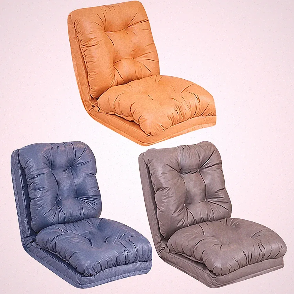 5 Position Covertible Flip Chair Floor Lounge Chair with Back Support for Home