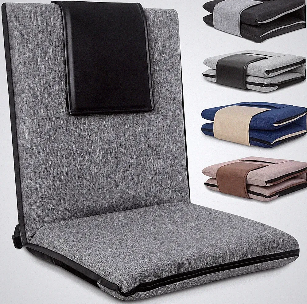 Adjustable Floor Chair with Back Support - Portable & Foldable for All Ages