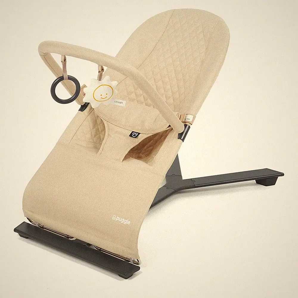 Baby Bouncer Toddler Reclining Chair 3 Position Nursery Seat Compact Portable
