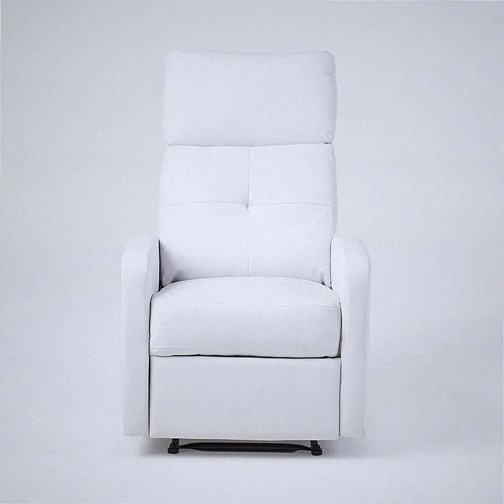 Christopher Knight Home Samedi PU Recliner, White 26.25D X 37.25W X 40H In