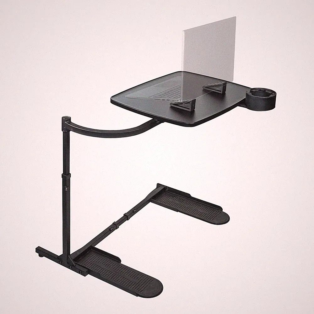 Couch Desk for Eating and Gaming - Adjustable Swivel Laptop Table XL