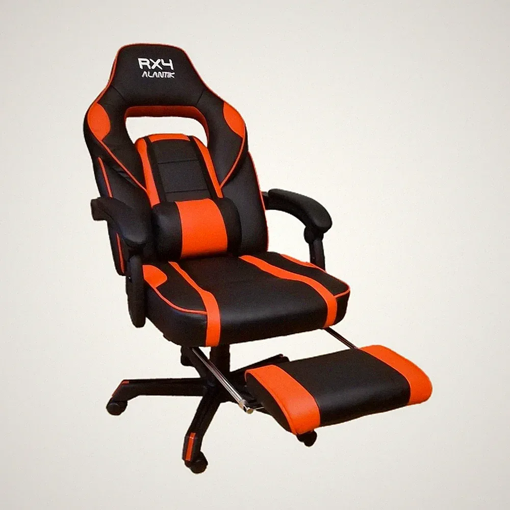 Gaming Chair Office Adjustable Ergonomic With Wheels Red