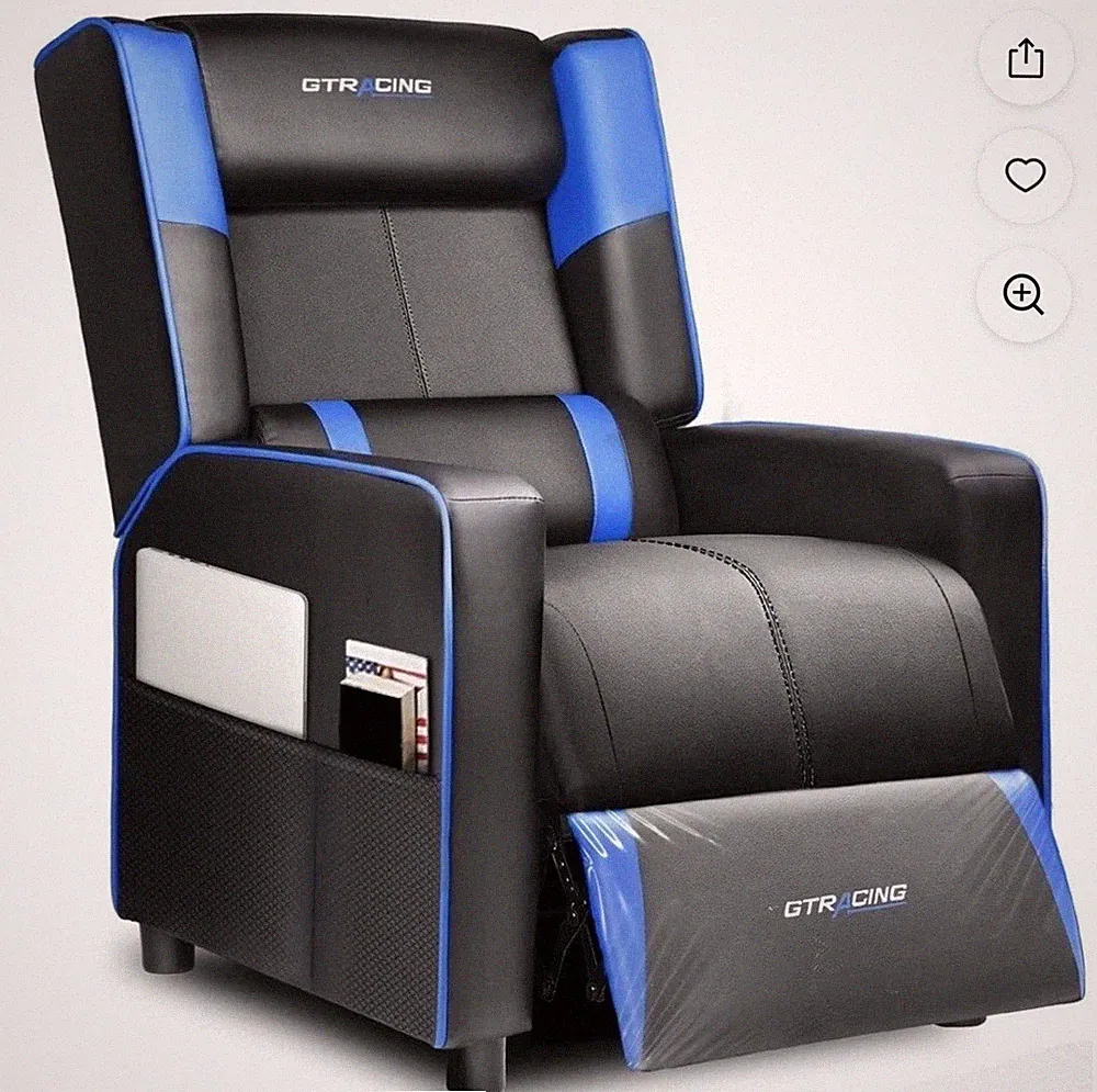 Gaming Recliner Chair GT208M with speakers excellent condition. SE OHIO PICKUP!!
