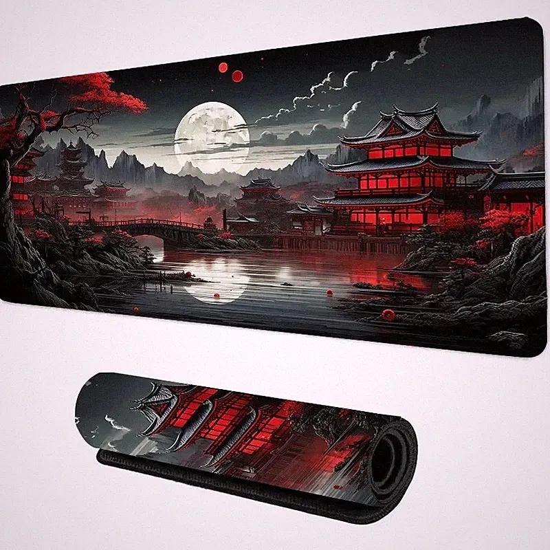 Night Moonlight Large Non-Slip Mouse Pad Gaming Office Desk Mat for Laptop UK
