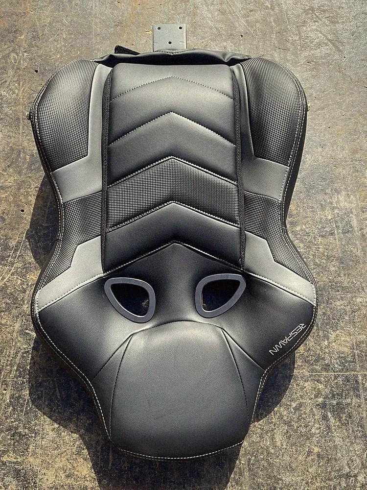 RESPAWN 110 Pro Racing Style Gaming Chair Back Support Rear Cushion Gray/Black