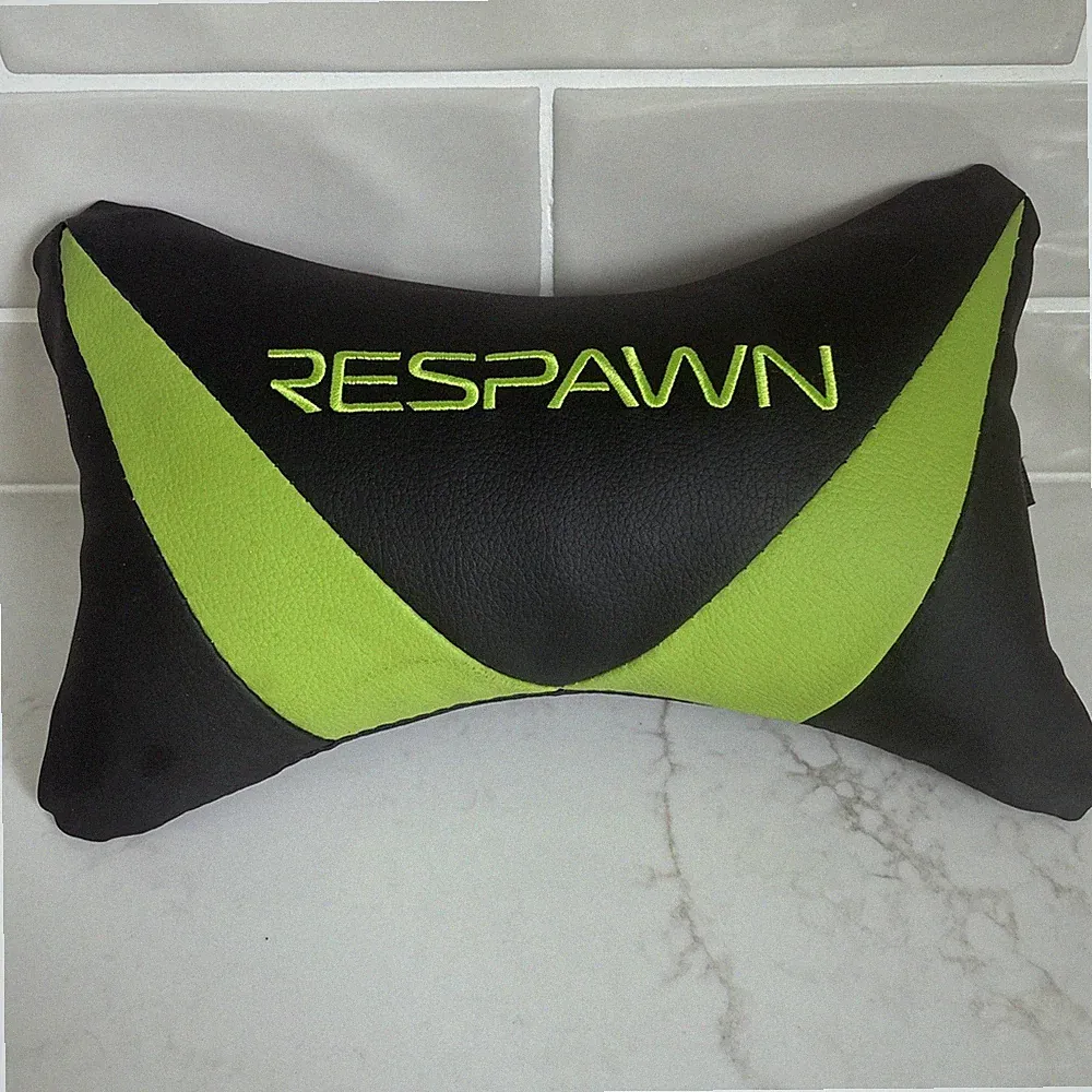 RESPAWN Neck Pillow Headrest Cushion For Gaming Chair - Black/ Green