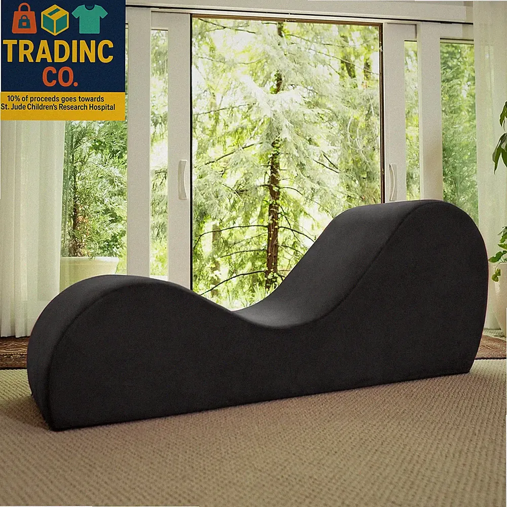 Sleek Chaise Lounge for Yoga - Made in the USA - Great for Stretching, Relaxatio