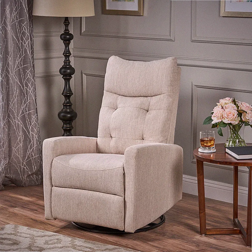 Woodglen Swivel/Glider Push Back Nursery Recliner by Christopher Knight Home